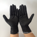 Guantes de nitrilo negro desechable Guantes de grado alimenticio al por mayor